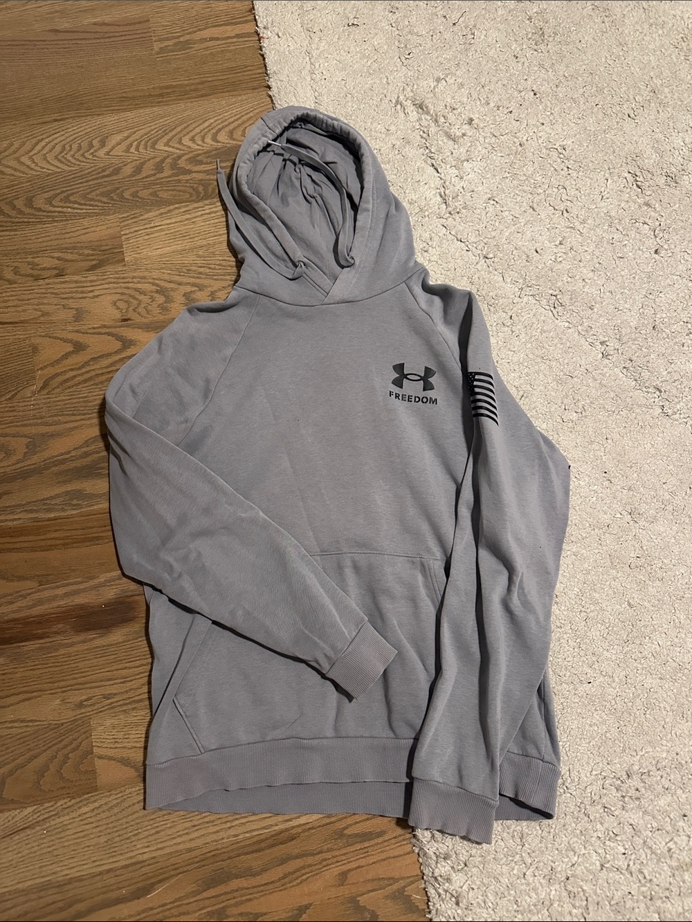 Under Armour Men’s Light Gray Freedom Pullover Hoodie